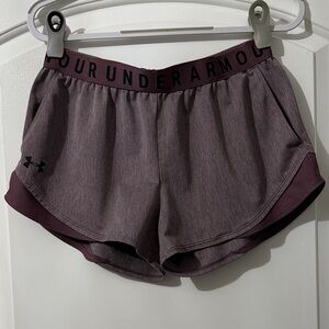 Under Armour Women's Dark Purple Athletic Shorts